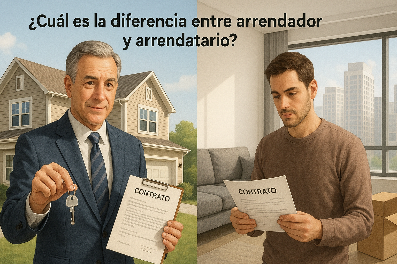 ¿Cuál es la diferencia entre arrendador y arrendatario?