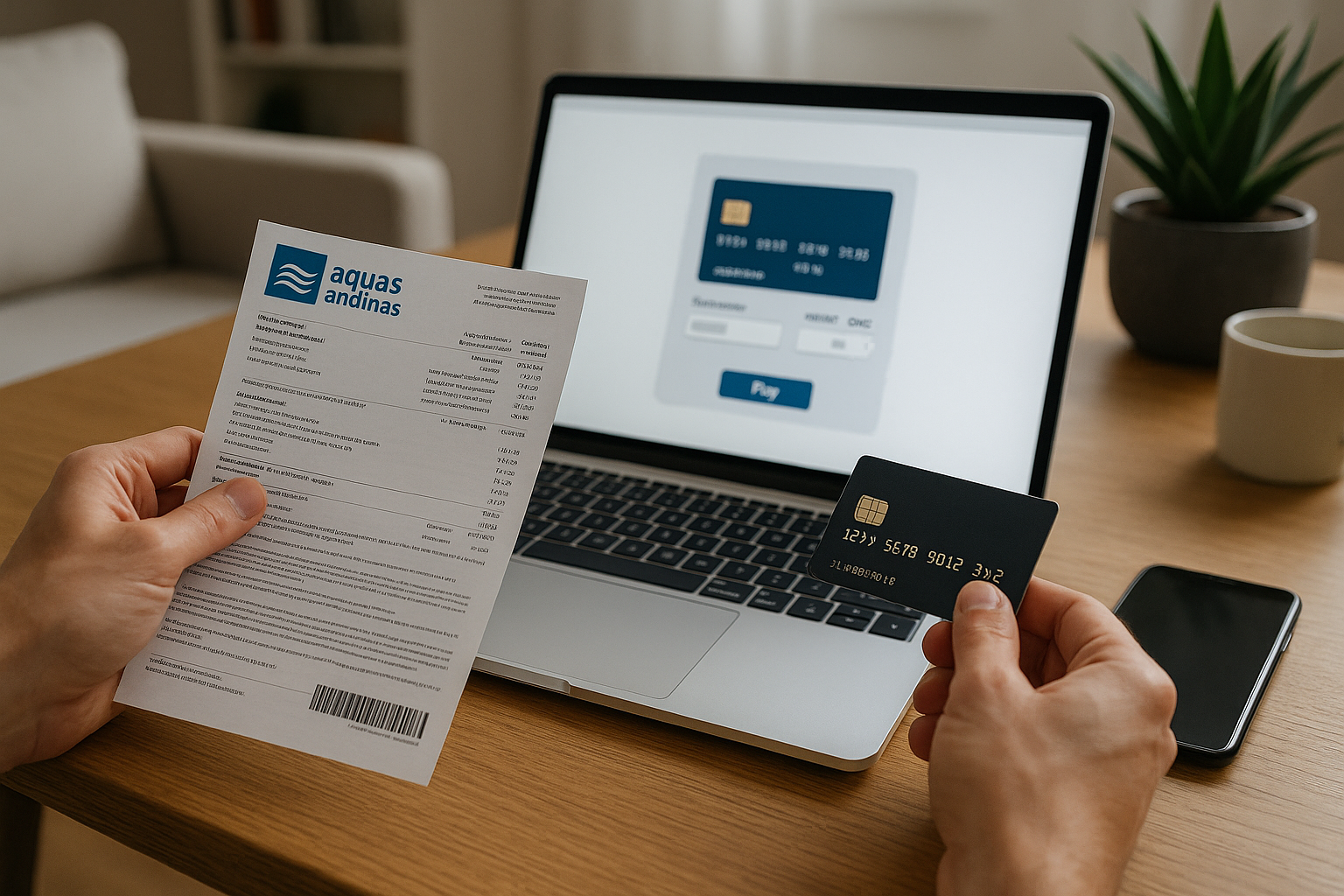 Cómo pagar la boleta de Aguas andinas