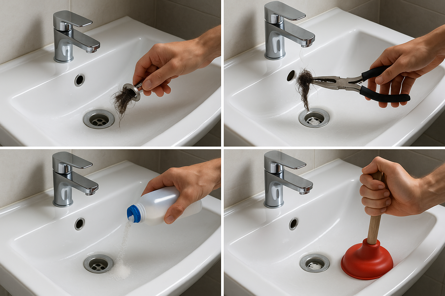 Cómo destapar un lavamanos paso a paso