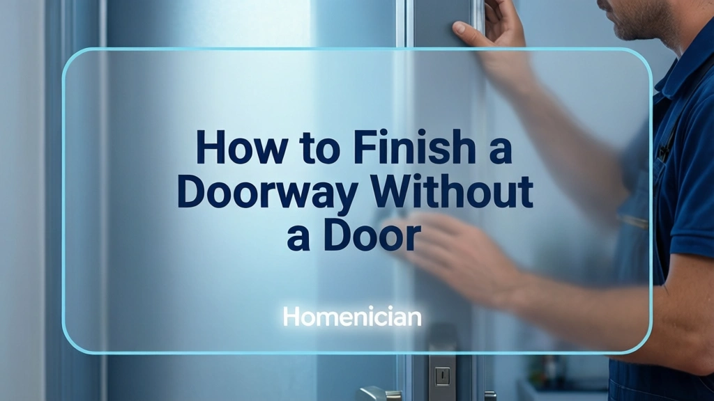 How to Finish a Doorway Without a Door